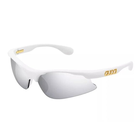 NEW GUCCI SUNGLASSES WHITE SILVER UNISEX EYEWEAR GUCCI main image 5